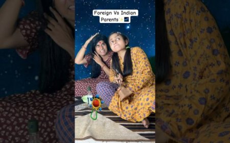 Foreign Parents Vs Indian Parents✨#funnyshorts #relatable #mother and father #vines #content material #trending #comedy