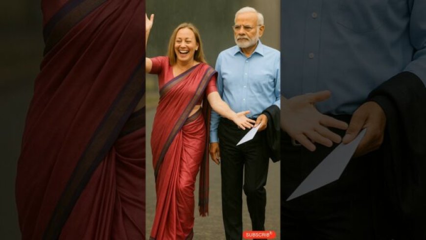 Modi & Meloni’s Rainy Day Dance Temple#narendramodi#meloni#modiji